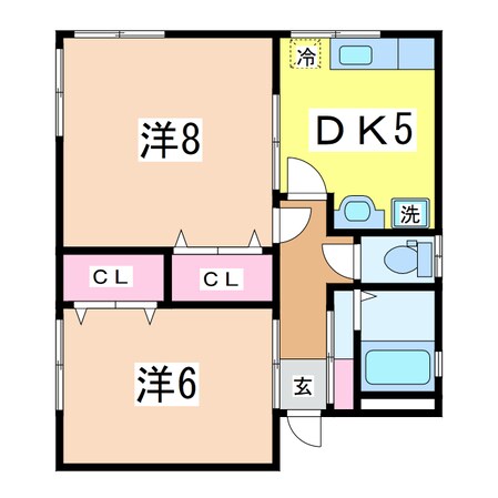 竹内アパートの物件間取画像